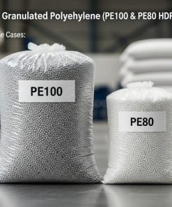گرانول پلی‌اتیلن PE100 و PE80 (HDPE) برای لوله‌های آب، گاز، فاضلاب و صنعتی