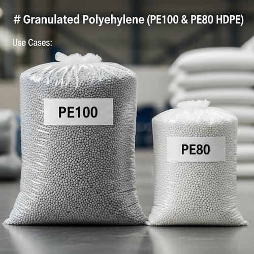 گرانول پلیاتیلن PE100 و PE80 (HDPE) برای لولههای آب، گاز، فاضلاب و صنعتی