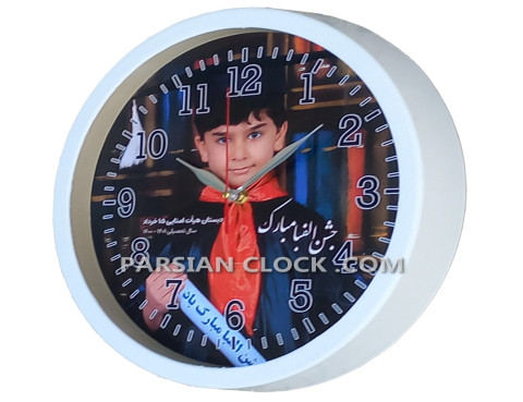 ساعت دیواری با طرح دلخواه مشتری