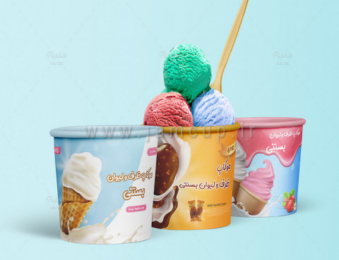 قیمت ظرف کاغذی بستنی