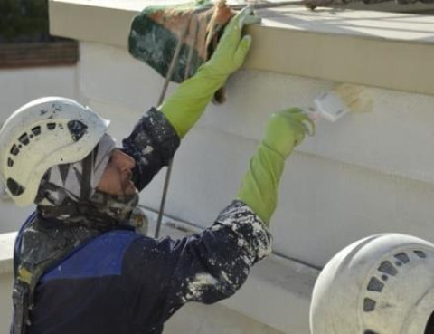 رنگ آمیزی نما ساختمان بدون داربست تهران