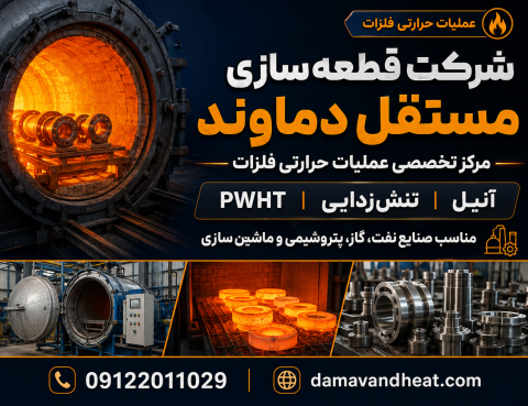 خدمات تخصصی عملیات حرارتی فلزات، تنش‌زدایی و PWHT | مستقل دماوند