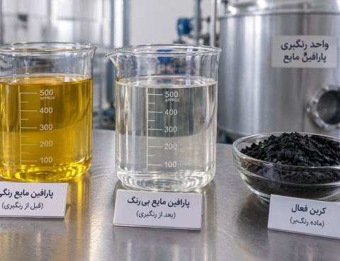 تولید دستمزدی رنگبری پارافین مایع صنعتی فلش 200