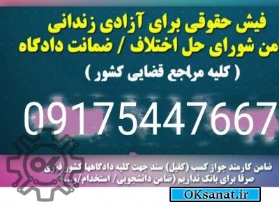 اجاره فیش حقوقی/ضمانت دادگاه/ضامن کارمند رسمی/کفالت/کفیل